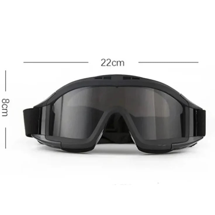 Protective goggles for helmet